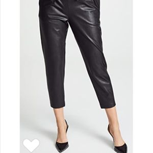 Amanda Uprichard Faux Leather Trousers - original retail $200+